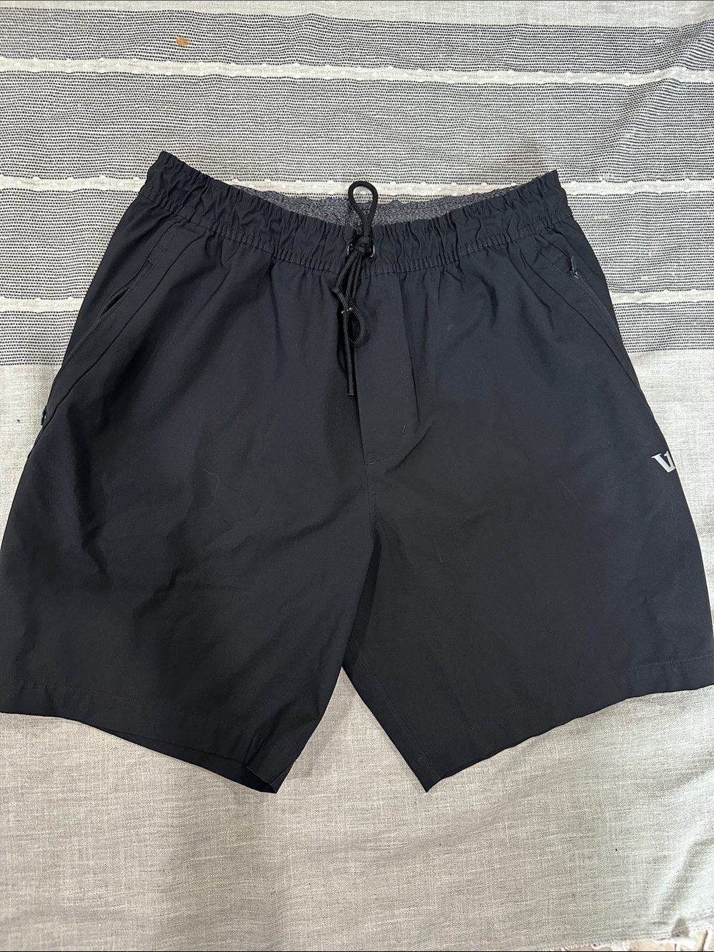 Vuori Black Swim Trunks with Drawstring Waist